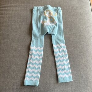 Doodle Pants Baby Leggings Anchor Print Striped Large 18-24 Months Cotton Blend